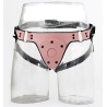 KinkHarness Harnais Gode-ceinture Pink Pants Rose
